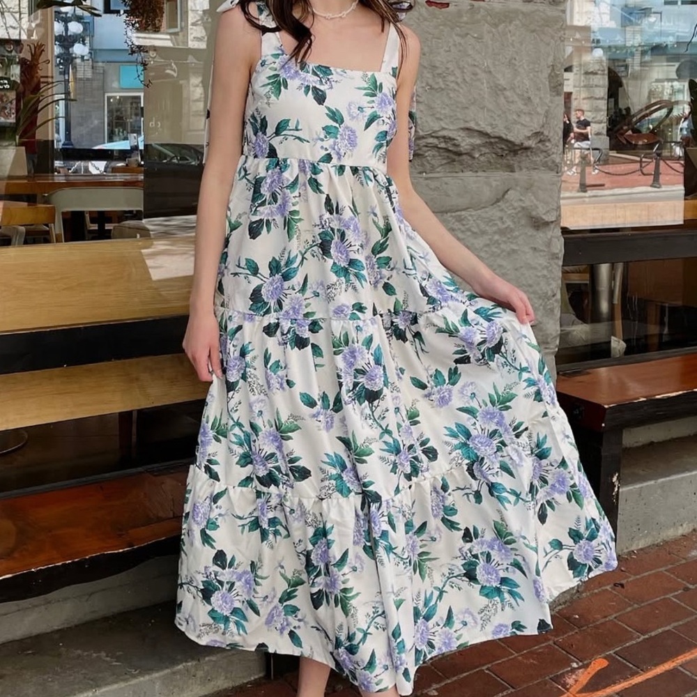 Floral Print Maxi Dress